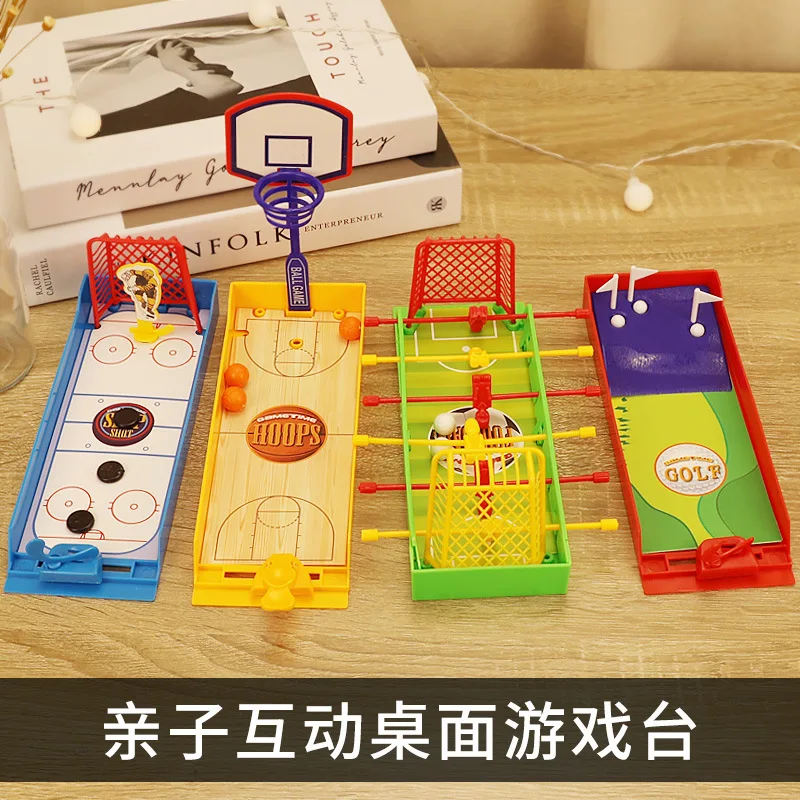 

Mini Desktop Basketball Golf Game Ornaments Children's Educational Indoor Decompression Toys Finger Football Gifts Decorations