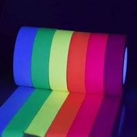 fluorescent uv tape self adhesive glow luminous tape for stage party floor whiteboard party supplies night bar decoration