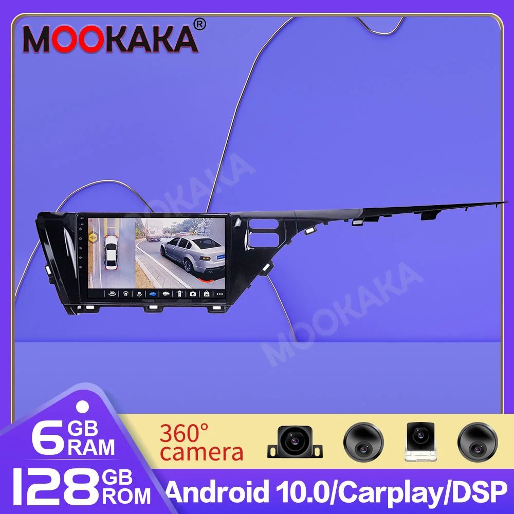 

GPS-навигация, радио плеер 128 ГБ для Toyota Hilux RHD 2015 2016 2017-2018 Android 10,0, мультимедийный автомобильный радиоплеер, головное устройство