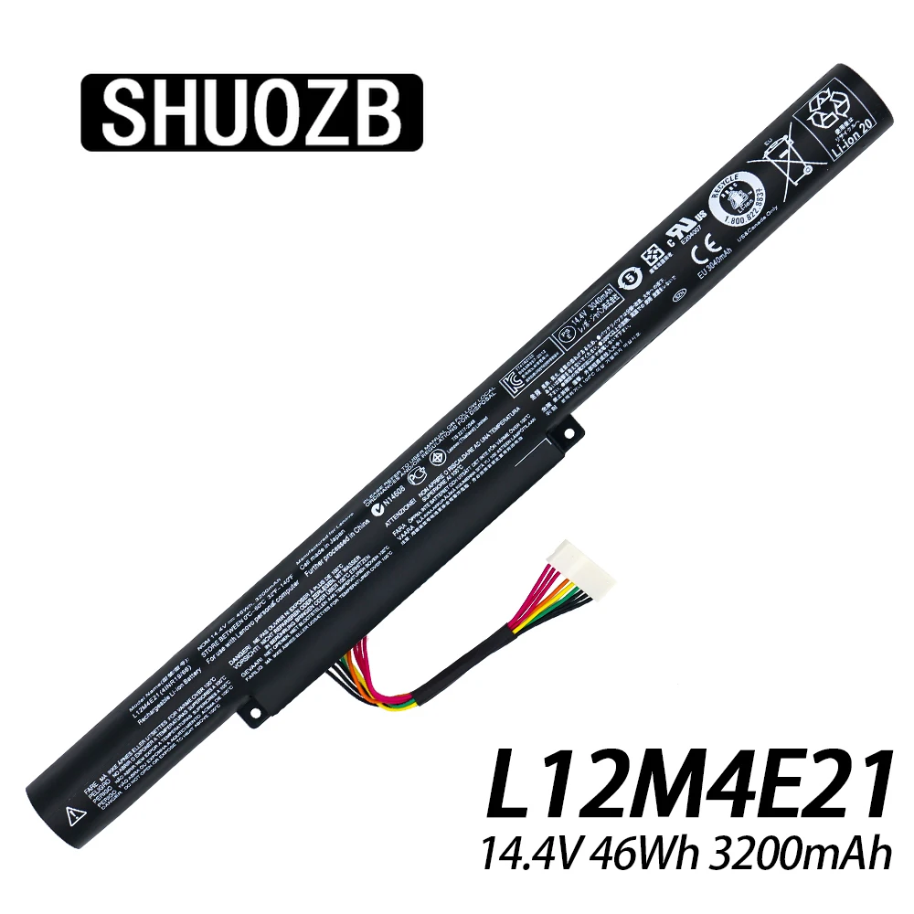 

Аккумулятор для LENOVO Ideapad Z400 Z400S Z400A Z400T Z510 Z510A Z500 Z500A L12L4K01 L12M4E21 L12M4K01, 14,4 В, 3200 мАч