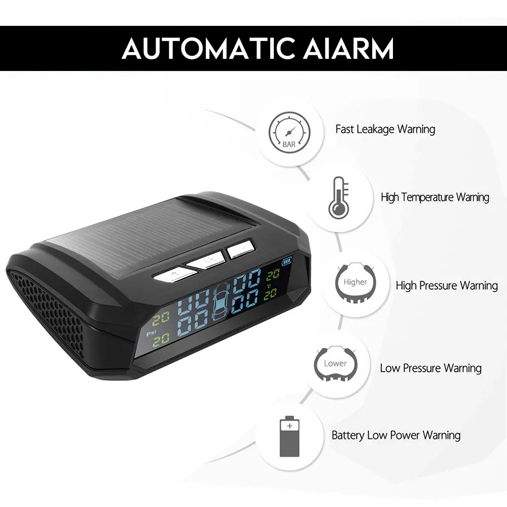 Автомобильный контроль давления в шинах USB TPMS 4 шт. датчик система мониторинга