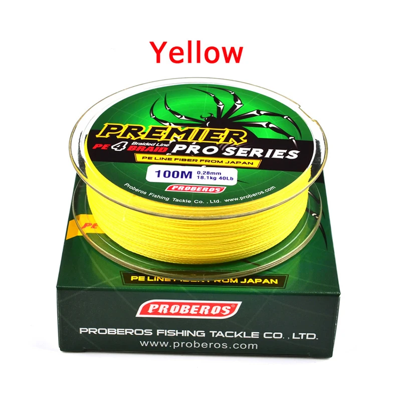 100 м 4 плетеные рыболовные лески 0 4-10 мм 6LB-100LB тест PE супер сильный Pull Multifilament