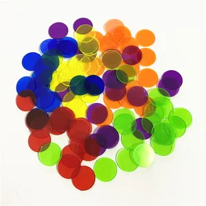 Маркеры бинго, 100 см, 1,5 дюйма, 15 мм, 6 цветов, пластиковые покерные фишки шт.