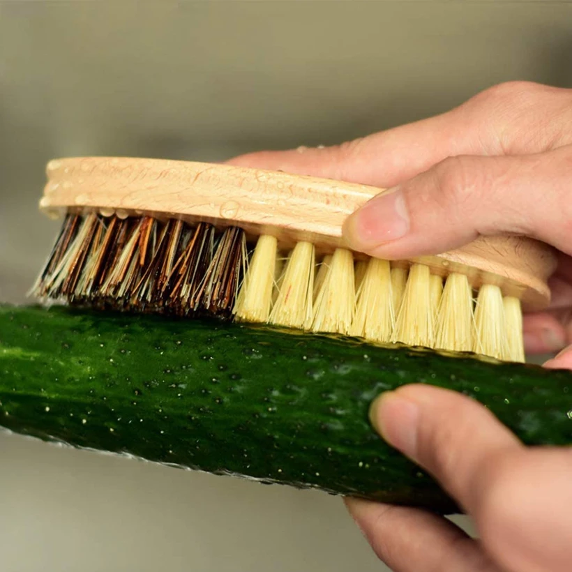 Щетка для чистки кухни из натурального бамбука Набор Щеток Для Чистки кастрюли