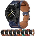 Ремешок из натуральной кожи для Samsung Galaxy Watch 4 classic active 2 Gear S3, Браслет-манжета для huawei watch gt 22e pro, 20 мм 22 мм