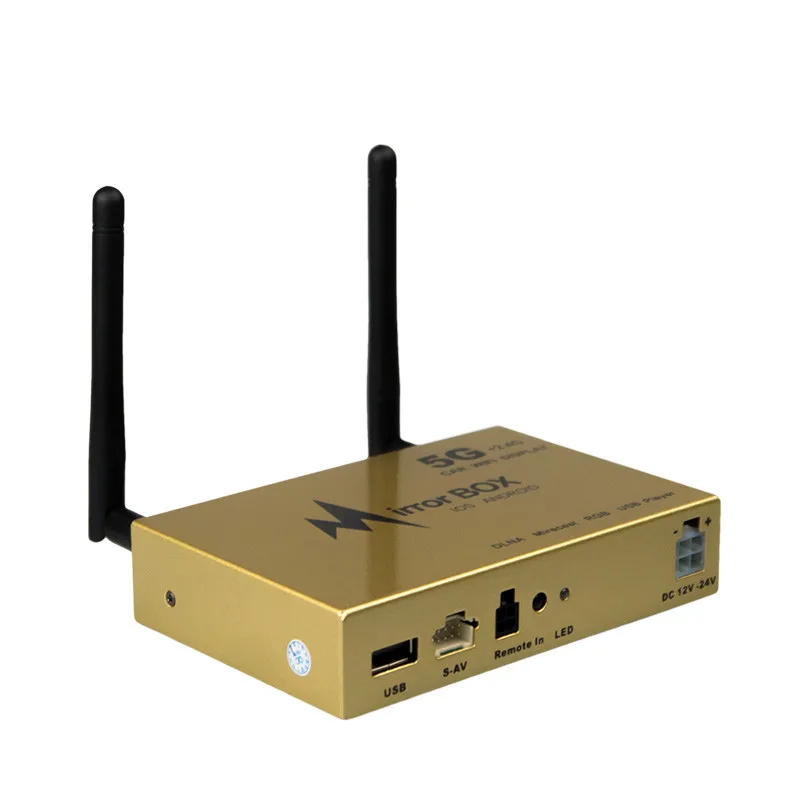 Автомобильный Wifi 5G зеркальный бокс для Android iOS для навигации по мобильному телефону к ЖК-мониторам универсальный A/V зеркальный конвертер