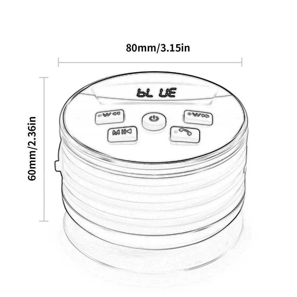 IPX7 водонепроницаемый беспроводной динамик с fm-радио Встроенный микрофон