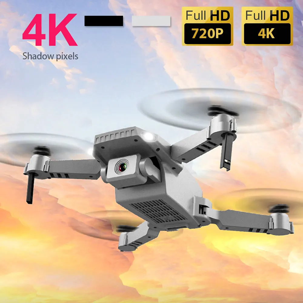 

Дрон со светодиодной подсветкой, Wi-Fi, FPV, 720P/4K HD, двойная камера