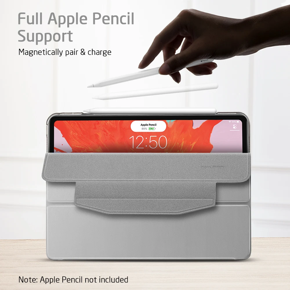 Чехол ESR для iPad Pro 11 12 9 дюймов 2020 2021 умный чехол задняя крышка с магнитной