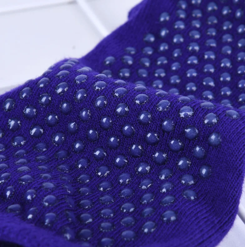 Спортивные носки для йоги нескользящие хлопковые с разрезом на лодыжке