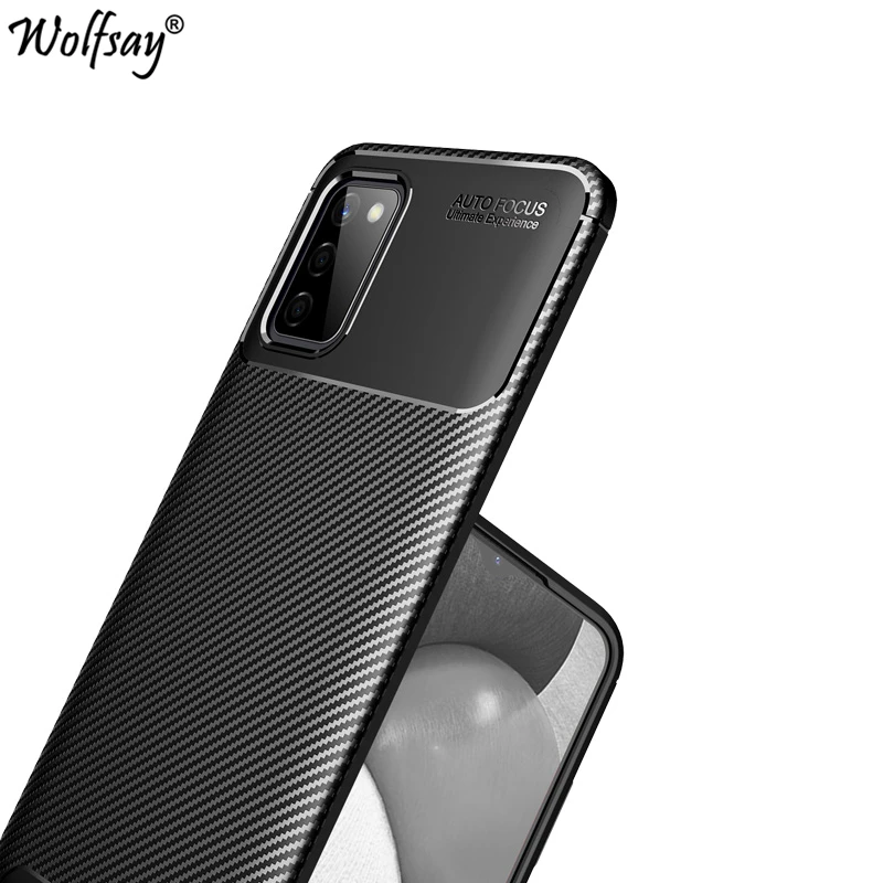 

Чехол-бампер для Samsung Galaxy A02S, Силиконовый противоударный чехол из углеродного волокна для Samsung A02S, чехол для Samsung A02S, A02 S, 6,5 дюйма