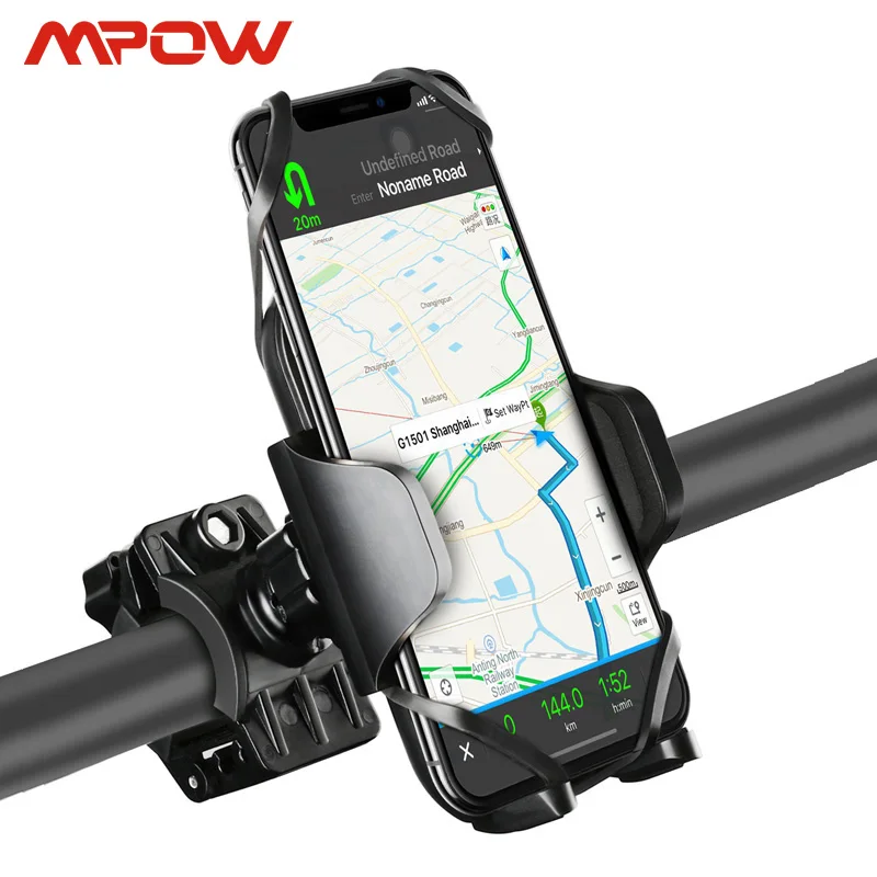 Mpow велосипедный держатель для телефона, вращение на 360, Регулируемый универсальный велосипедный держатель для 4-5,7 дюймов iPhone 8 7 6 6s samsung Xiaomi gps устройство