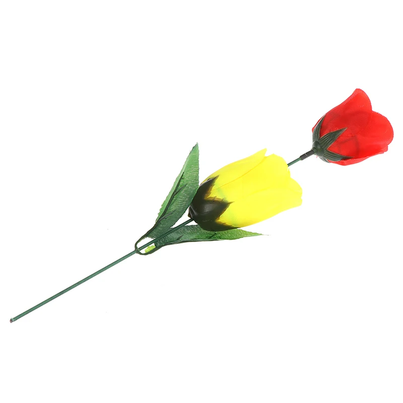 

1 комплект Dis Цвет Моделирование розы (красный изменить желтый) Роза фокусы легко сделать изменения ко Дню Святого Валентина Цвет розы цвето...