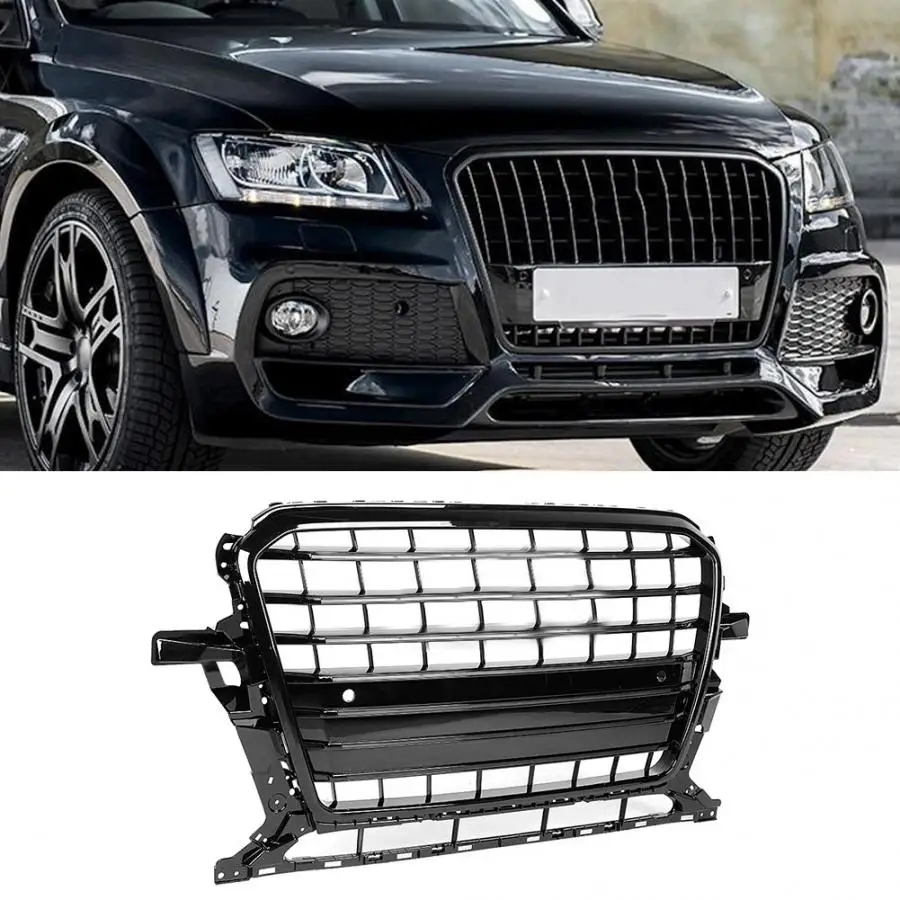 1 шт. для SQ5 стиль автомобиля передний бампер сетка решетка гриль Подходит для Audi Q5 8R 2013 авто аксессуары