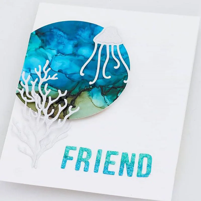 Красивые металлические Вырубные штампы кораллового цвета для изготовления