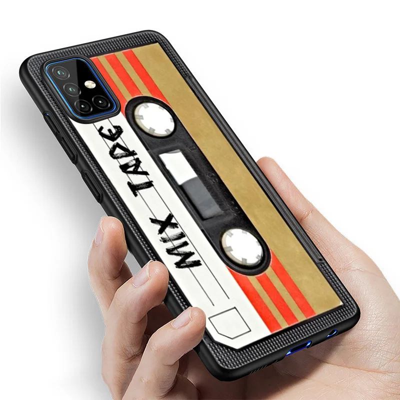 Vintage Cassette tape retro style Case For Samsung Galaxy A12 A02S A22 A32 A52 A72 A71 A51 A41 A31 A21 A11 A50 A70 A10S A20S