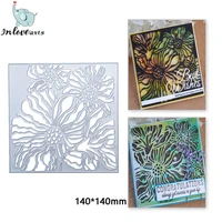 inlovearts craft metal cutting dies cut die mold flowers suqare frame scrapbook paper craft knife mould blade punch stencils die
