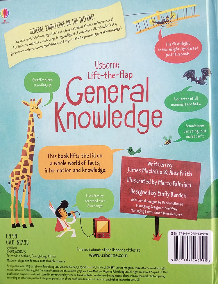 

Lift-the-flap General knowledge English Educational Picture Books Baby Childhood learning reading book gift