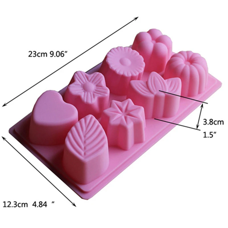 1 шт. силиконовая жаропрочная посуда 8 не даже нижний правый угол цветок листья