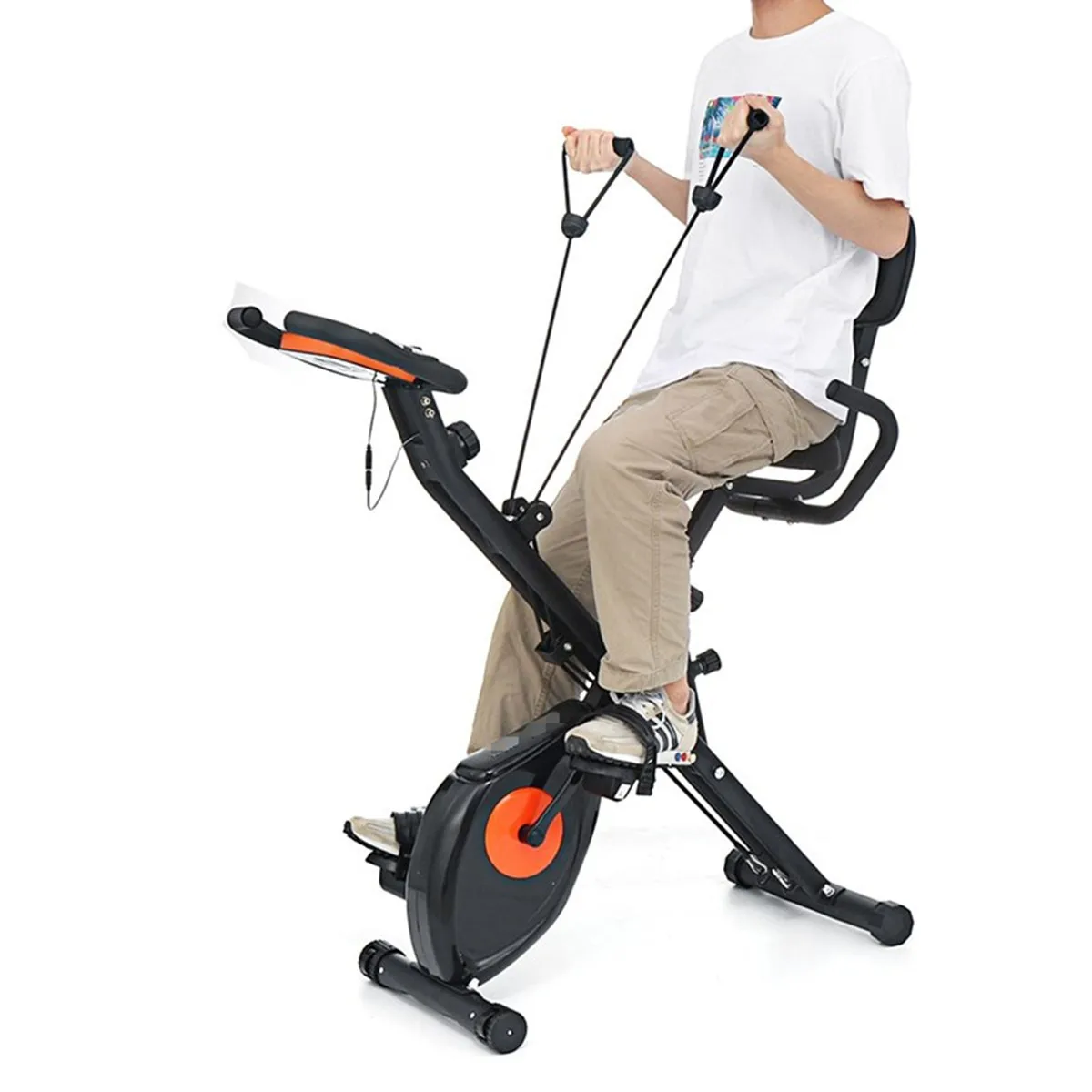 

Indoor Bike 8 Gear Magnetic Resistance Fitness Pedal Bicycle Men/Women Home Exercise Cycling Bike Trainer Sports Foldable Bike