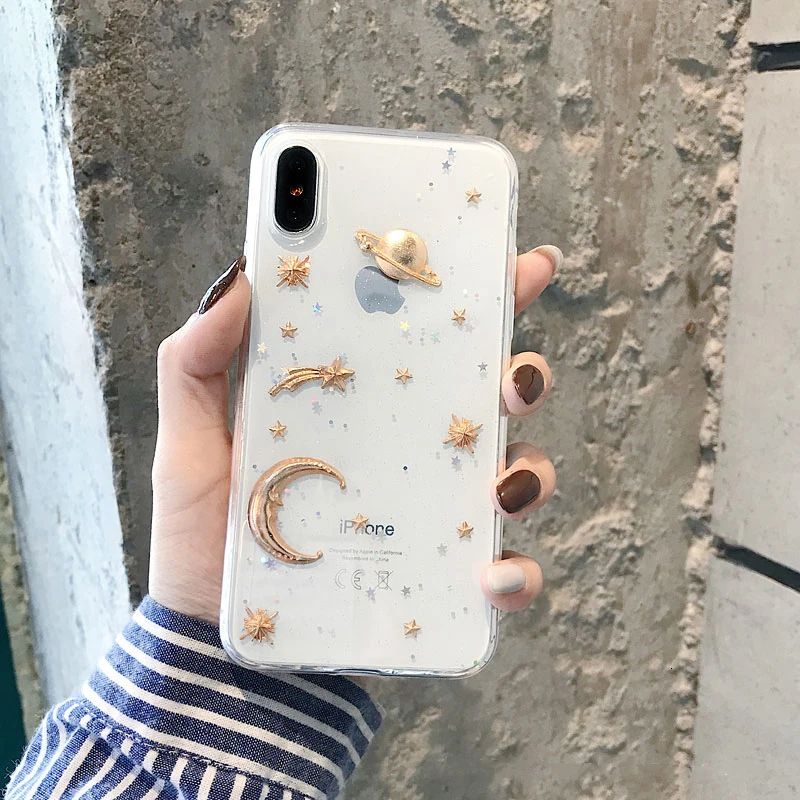 Модные чехлы для телефонов с космическими планетами iPhone X XS 11 Pro MAX 6S 7 8 Plus