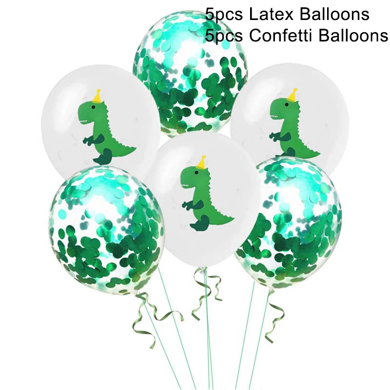 Зеленые фольгированные воздушные шары в форме динозавра 1 шт. украшения для дня