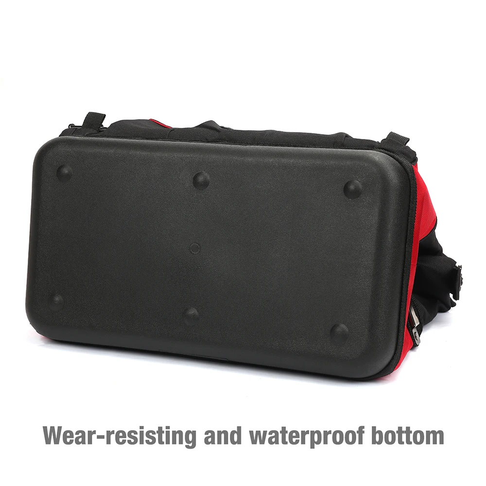 WORKPRO 16" Open Top Tool Storage Bag Multifunctional Heavy Duty Tool Bag Men Crossbody Bag for Tools