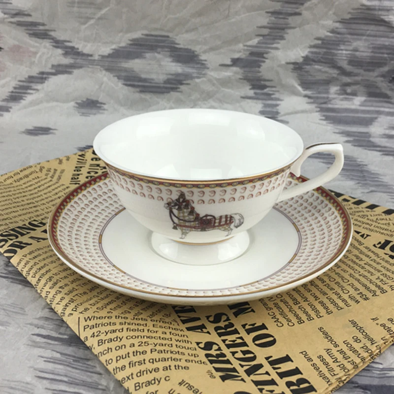 

Royal Horse European Ceramic Coffee Cup Teacup Porcelain Creative Fashion Tea Cup And Saucer Set Drinkware