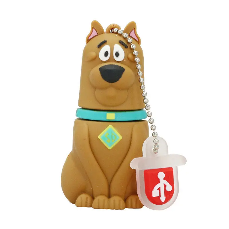 USB флеш-накопитель с животным бульдогом, флеш-накопитель с мультяшным питомцем, USB карта памяти для хранения 4 ГБ 8 ГБ 16 ГБ 128 ГБ, мини-флешка с желтой собакой, подарки - Цвет: 09