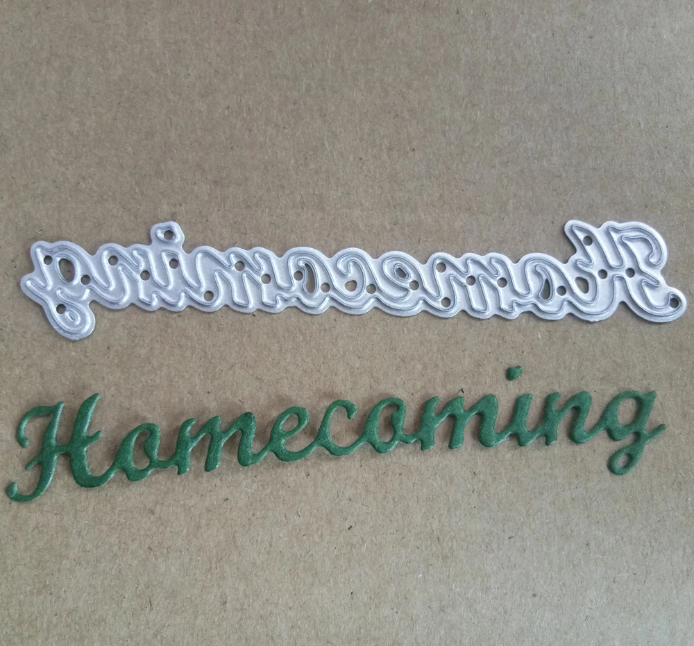 Металлические Вырубные штампы и прозрачные Вдохновляющие Слова Скрапбукинг для