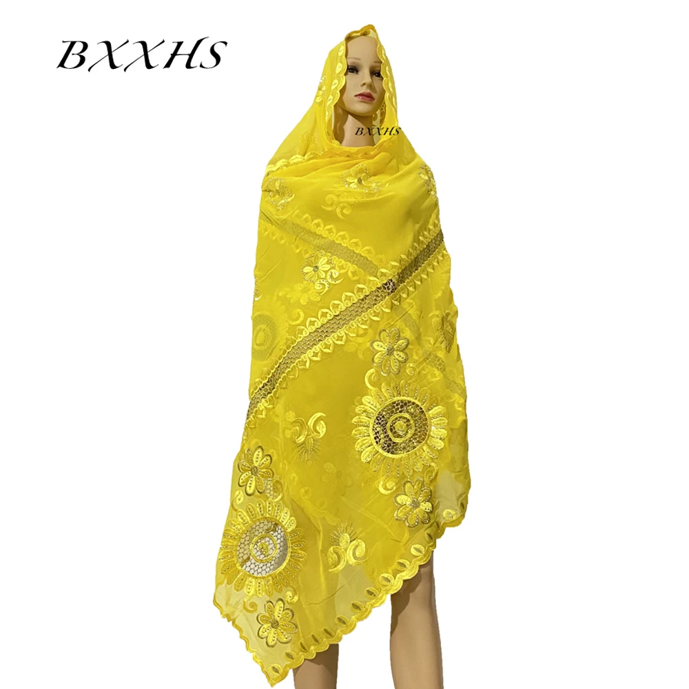 Женский шарф из 100% хлопка в африканском стиле мусульманский женский хиджаб шарфы