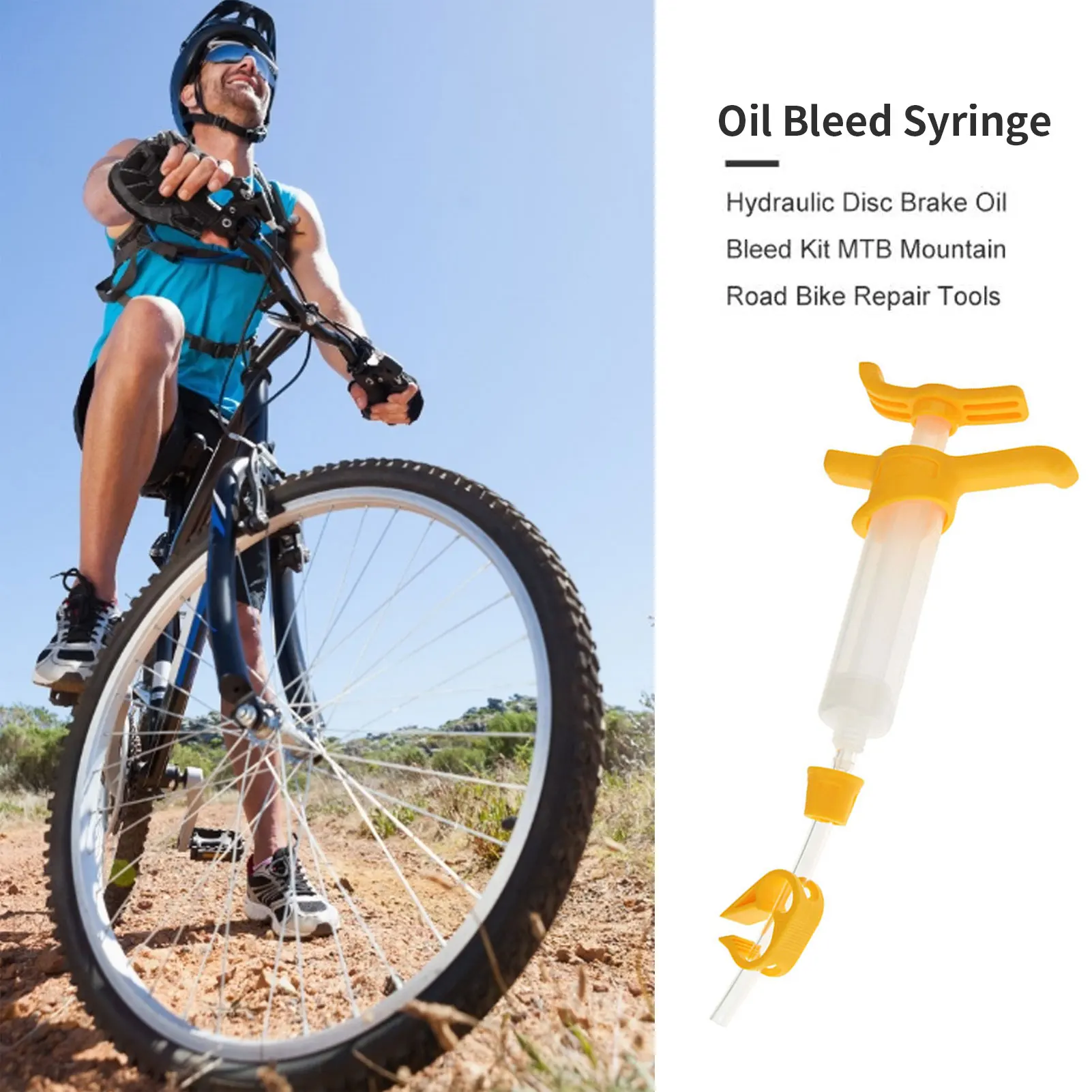 

Disc Brake Oil Bleed Kit Bicycle Disc Brake Bleeding Syringe Injecter Bike Disc Brake System Use Mineral Oil Bleed Tool