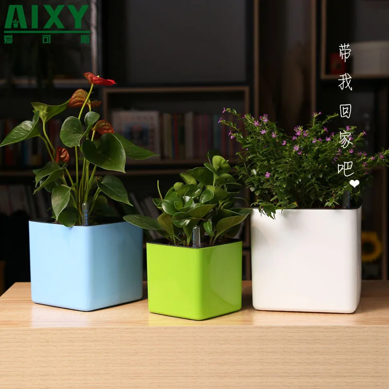 Креативный автоматический горшок для полива цветов из натуральной смолы