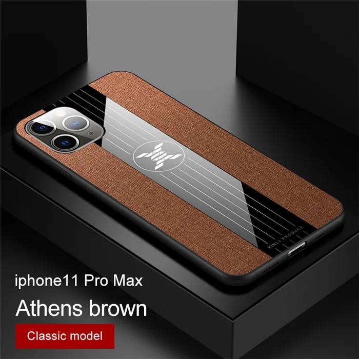 phone shell for iphone xs 11 pro max x xr 6 7 8 plus se 2020 case coque non slip cloth texture fabric skin back cover free global shipping