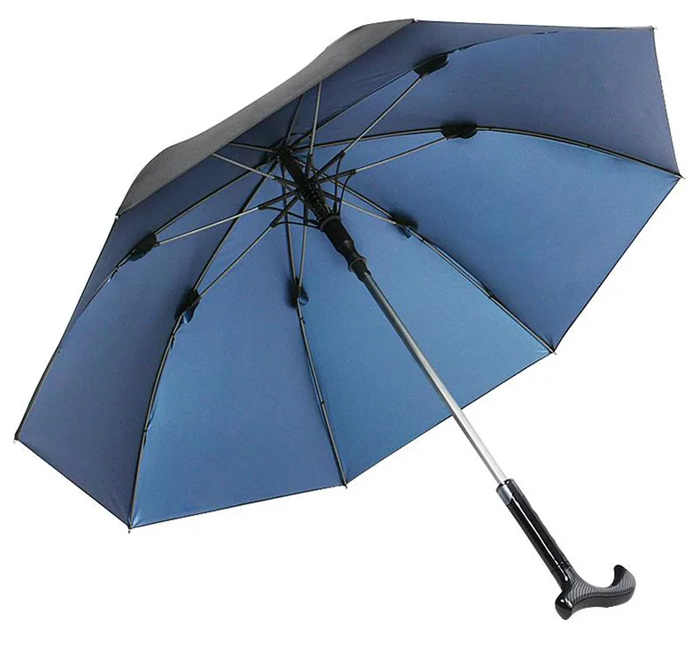 Miglior Ombrelli Da Viaggio In Metallo Manico Lungo Antiscivolo Forte Antivento Creativo Ombrelli Neri Cane Guarda Chuva Articoli Per La Casa DG50U