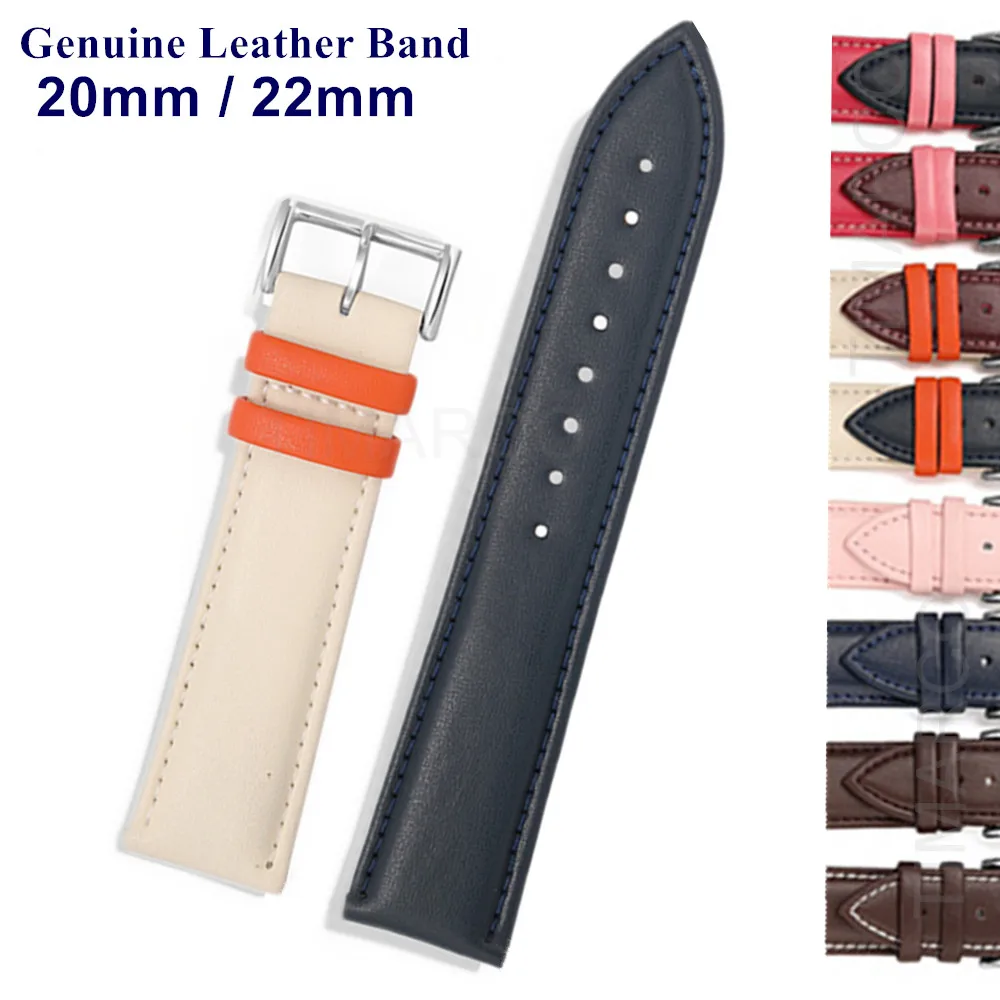 

Pop Genuine Leather Watch Band for Samsung Galaxy Watch Active 2 Strap Gear S3 20mm 22mm Watch Strap for Huawei Watch GT 2 3