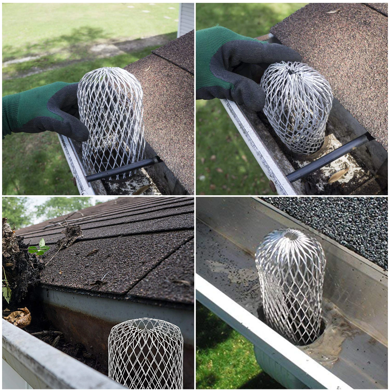 4 шт. водосточная труба раковина защитное кольцо Нержавеющая сталь фильтр Экран