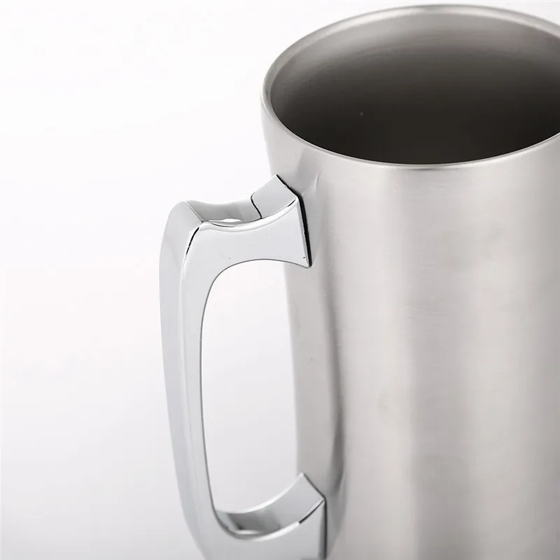 

Realand 20oz Premium Stainless Steel Vacuum Double Wall Insulated Beer Mug Coffee Cup Milk Water Soda Tumbler with Handle