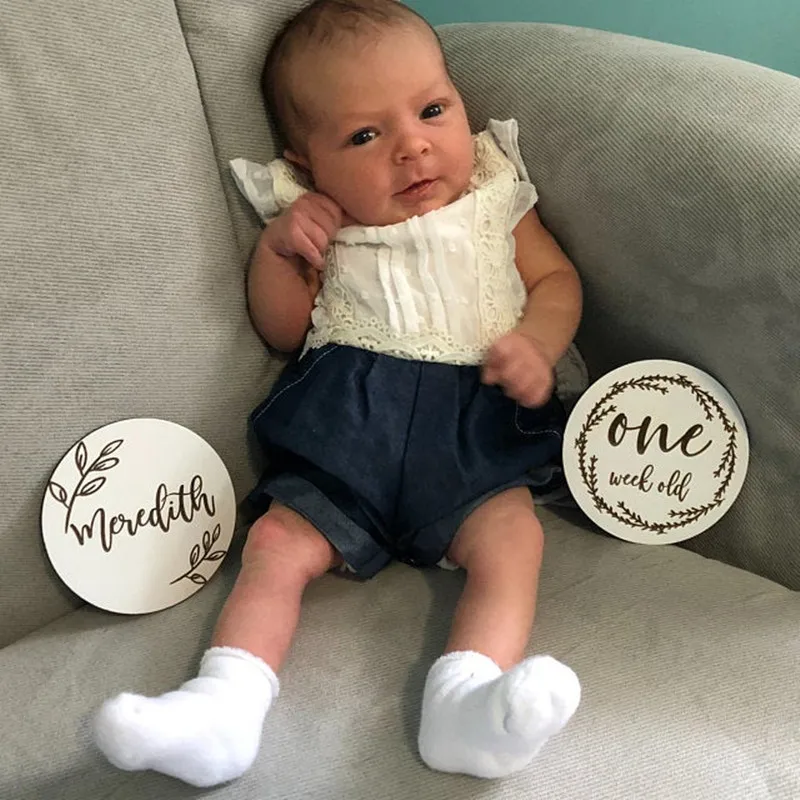 Выгравированная Цветочная карта для малышей анонсирование на заказ детский