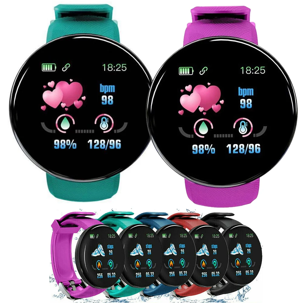 

Смарт-часы с фитнес-трекером, водонепроницаемые, с измерением пульса