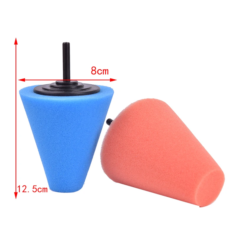 

Franchise Wheel Hub Polish Buffing Shank Polishing Sponge Cone Metal Foam Pad 12.5cm Car maintenance Automobile Cleaning Tool