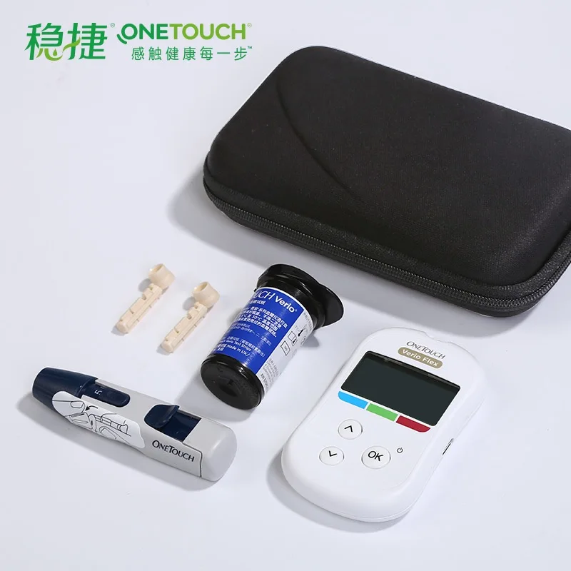 OneTouch Verio Flex Глюкометр и глюкометр тест-полоски Иглы Монитор сахара Тестер диабета