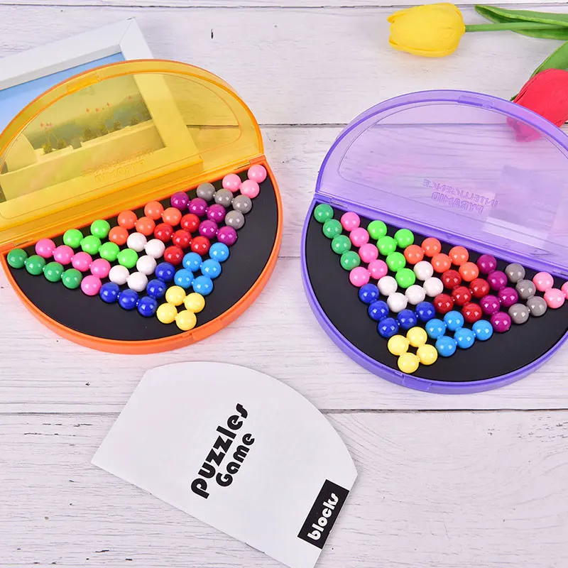 3D головоломки IQ жемчуг логическая игра ума 178 проблемы пирамиды игрушечная