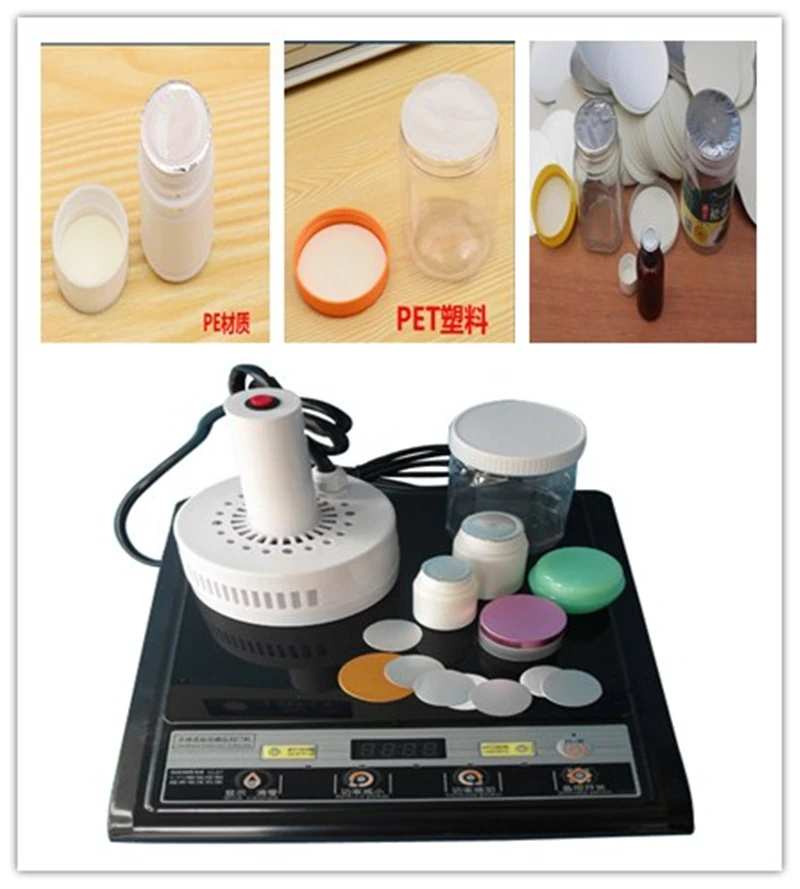 110V/220V Manual Induction Bottle Cap Sealer 20-100mm Handheld Jar Heat Sealing Machine for Plastic Glass Bottles