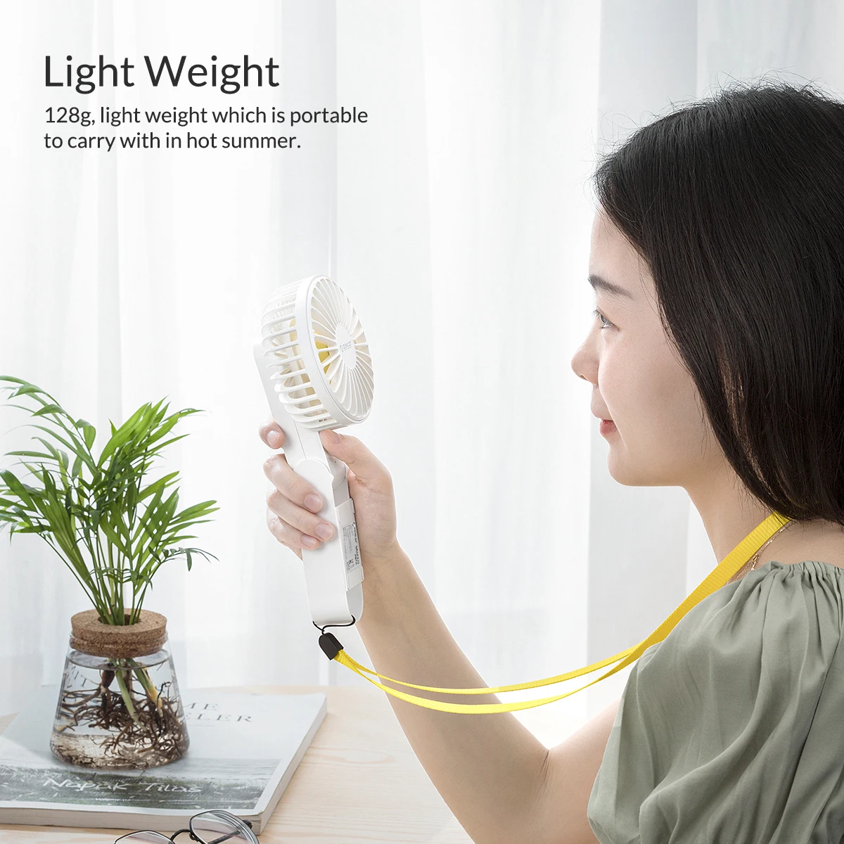 Портативный складной мини-вентилятор ORICO с USB-разъемом 2000 мА · ч 3 скорости