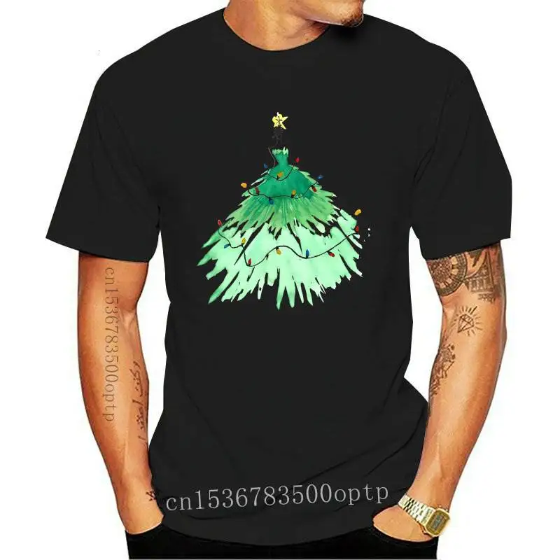 

Women Christmas Tree Cute Girl Lady Clothing Cartoon Holiday Print Lady Tshirt Ladies Graphic T-shirts Top Female Tee T-Shirt