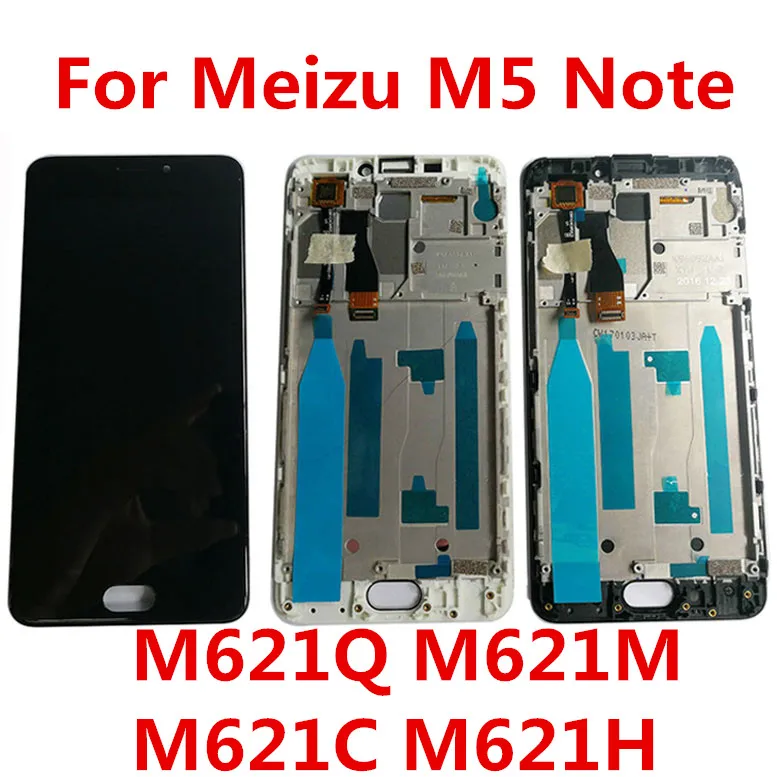 5,5 дюймов для Meizu M5 заметка Мейлан Note 5 M621Q M621M M621C M621H ЖК-дисплей+ сенсорная панель дигитайзер с рамкой