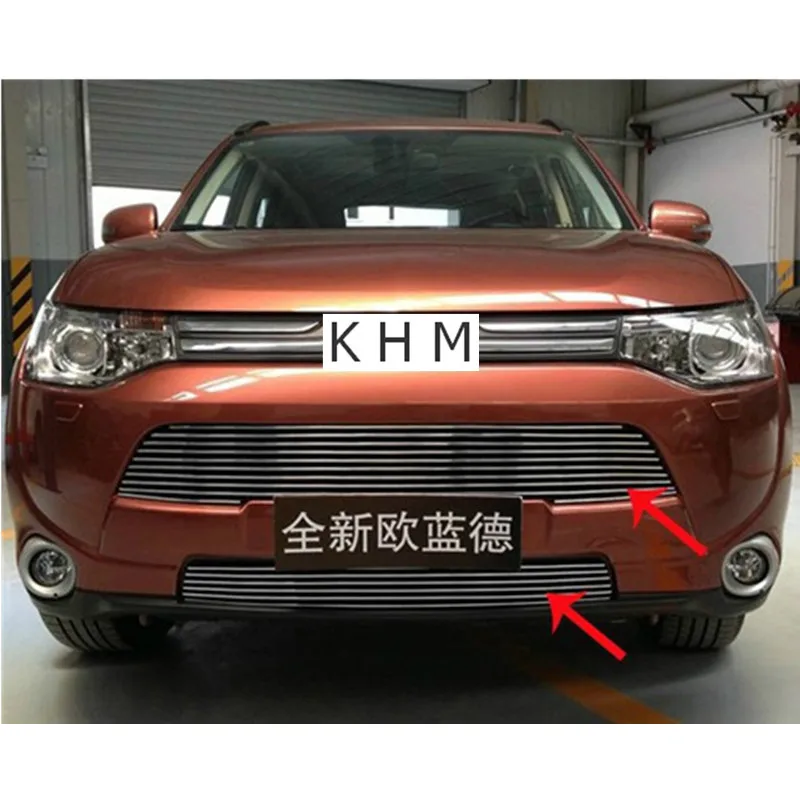 Передняя решетка радиатора из нержавеющей стали для Mitsubishi Outlander Samurai 2013 - 2018 |
