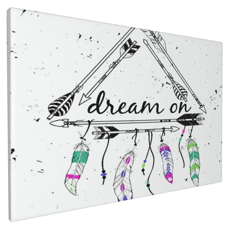 

Frameless wall art canvas prints, home office wall decoration oil painting fashion artwork, 18" x 12"