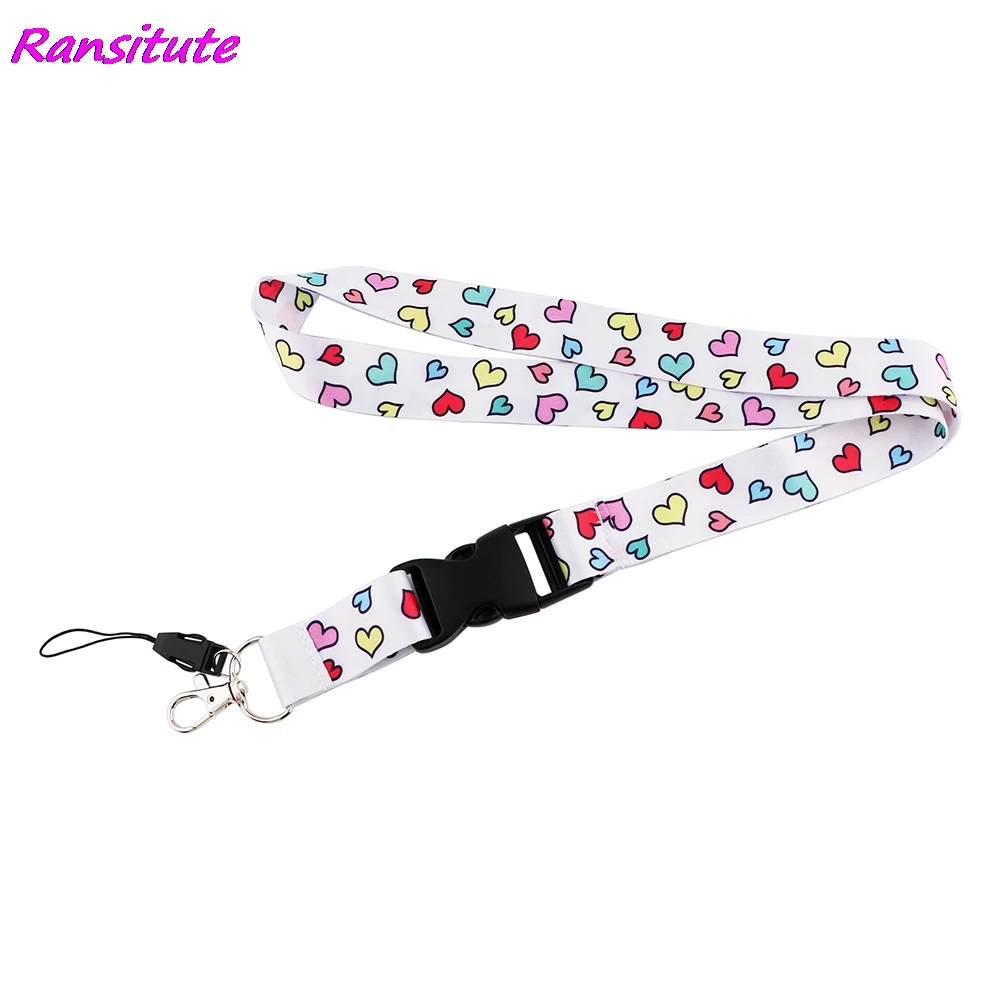 Ransitute R1952 креативная леопардовая Роза Мандала Buckle Lanyard держатель для карт карман